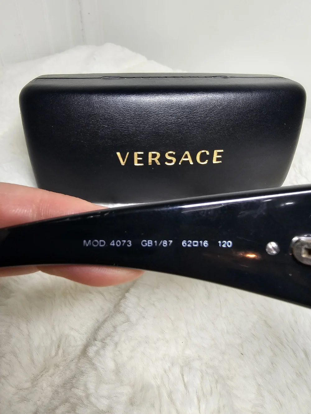 Versace Black Oversized Sunglasses